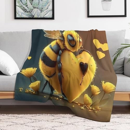 Manta de franela de abeja de 100 x 130 cm para sofa y cama 3