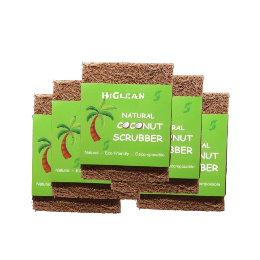 HIGLEAN Coconut Kitchen SCRUBBERS 5 PCS (B0D5N5NC2X) Amazon Price History, Amazon Price Tracker