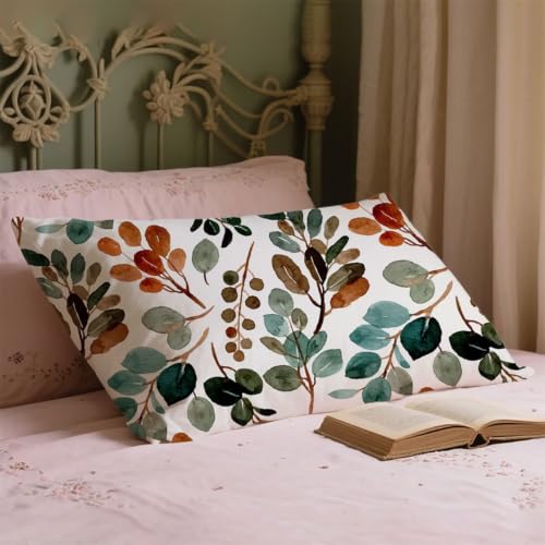 Funda cojín 70x90 cm verde de felpa rectangular para sofá y dormitorio 3
