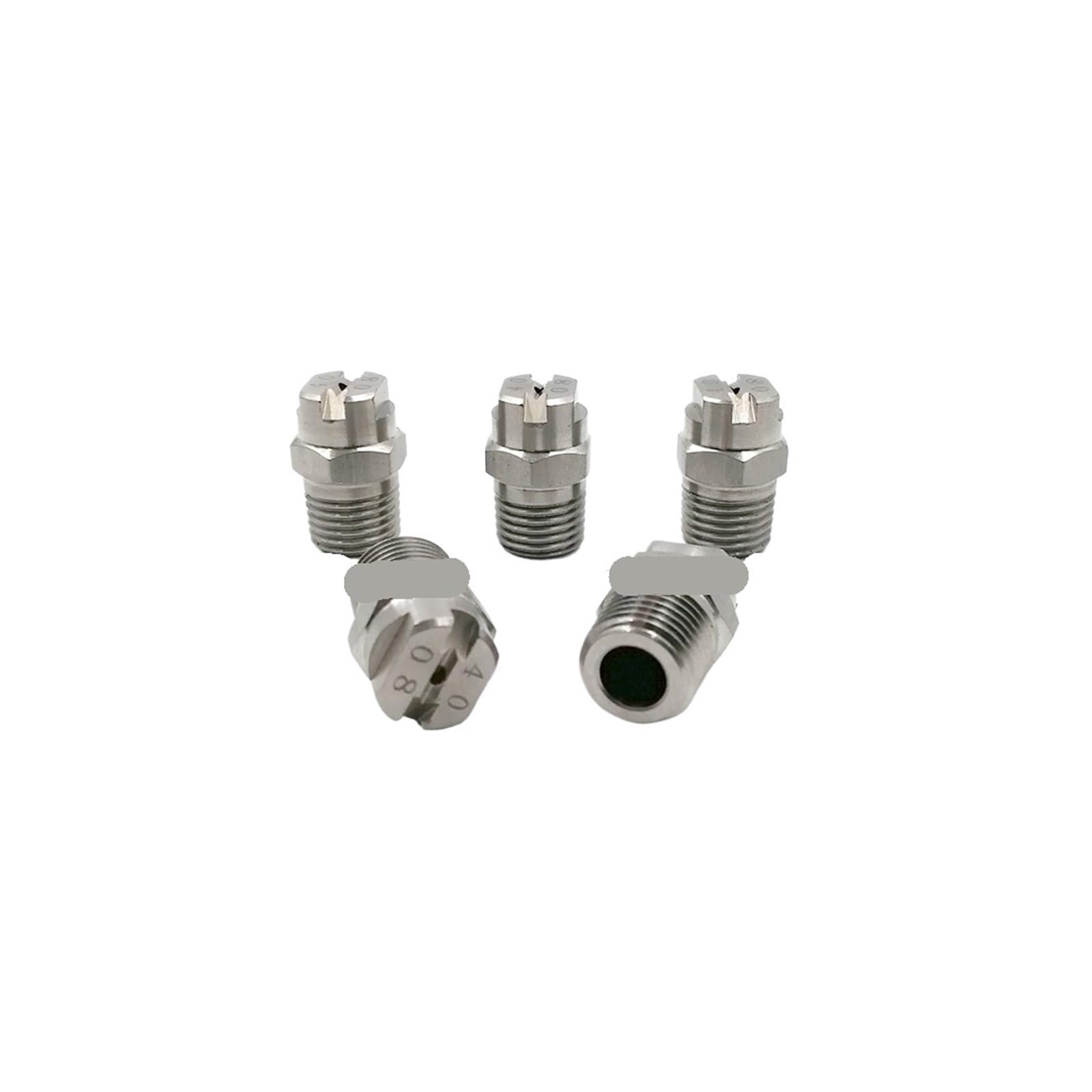 Flat Fan Spray Tip, HVV Jet Flat Fan Spray Nozzle 1/4In Stainless Steel(1 of 4 6530)