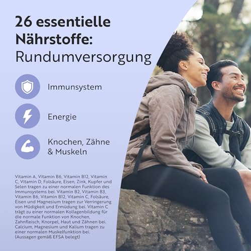 Nutravita Multivitamin & Mineralstoffe - 365 vegane Tabletten – Ansicht 2