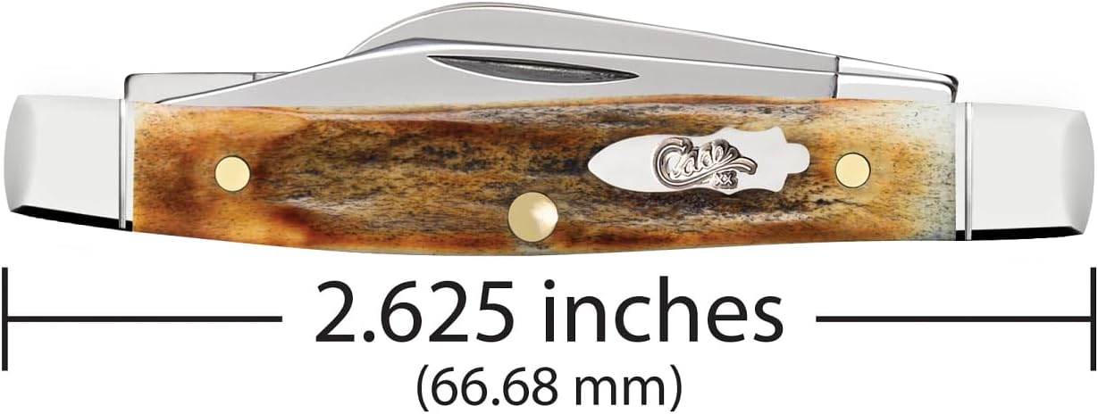 Case XX Pocket Knife BURNT STAG SMALL STOCKMAN IN GIFT TIN Item #10759-5333 SS - Length Closed: 2 5/8Inches