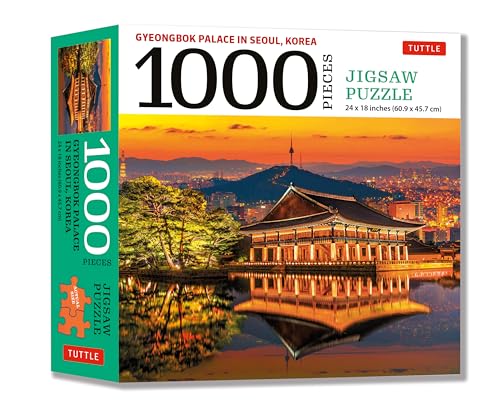 Gyeongbok Palace in Seoul Korea - 1000 Piece Jigsaw Puzzle: (Finished Size 24 in X 18 in)