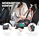 KikkaBoo i-Pop Kindersitzerhöhung Auto Kinder, i-Size, Isofix, 22-36 kg, Gruppe 3, 7-12 Jahre, Autositz Sitzerhöhung, Schwarz