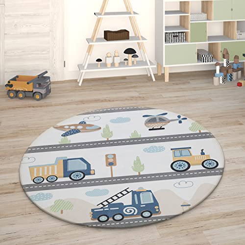 Paco Home Kinderteppich Teppich Kinderzimmer Spielmatte Straßenteppich Spielteppich, Grösse:80 cm...