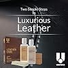 UNITERS Leather Care KIT Cleaning and Conditioning (250ml) - Leather Cleaning Kit with Leather Soft Cleaner and Leather Conditioning Cream for Furniture, Upholstery, Shoe, Bags, and Car Interior