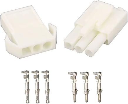 Demasiado 10 Sets/Kits EL-3P Small tamiya Electronic connector 4.5mm spacing, EL4.5 3P Multipole Connectors Male and Female Plug +terminal