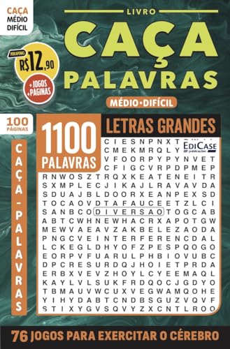 Livro Caça-Palavras 73: Nível Médio/ Difícil - 76 Jogos para exercitar o cérebro