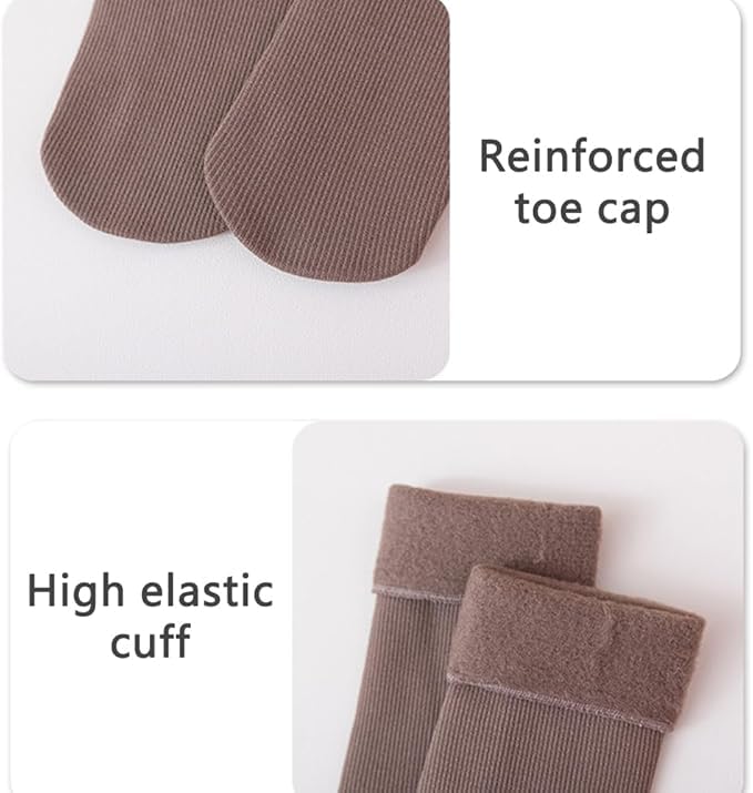 Janemore Fleececozy Ultra Soft Velvet Slim Thermal Socks for Women - Plush and Thickened (US, Alpha, One Size, Regular, Black*3)4