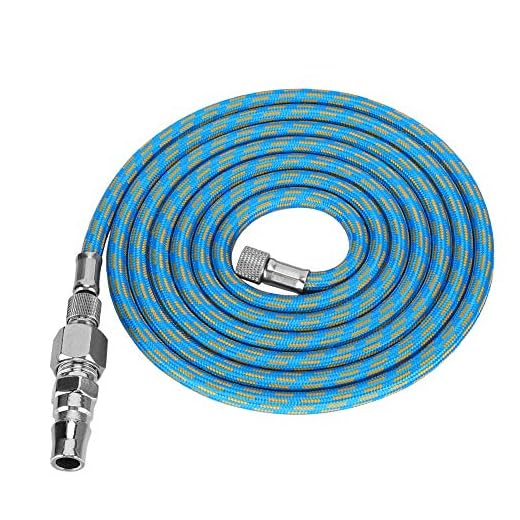 Manguera para aerógrafo Manguera de aire trenzada de nailon de 6 pies Tamaño estándar de 1/8 "- 1/4" con adaptador en ambos extremos