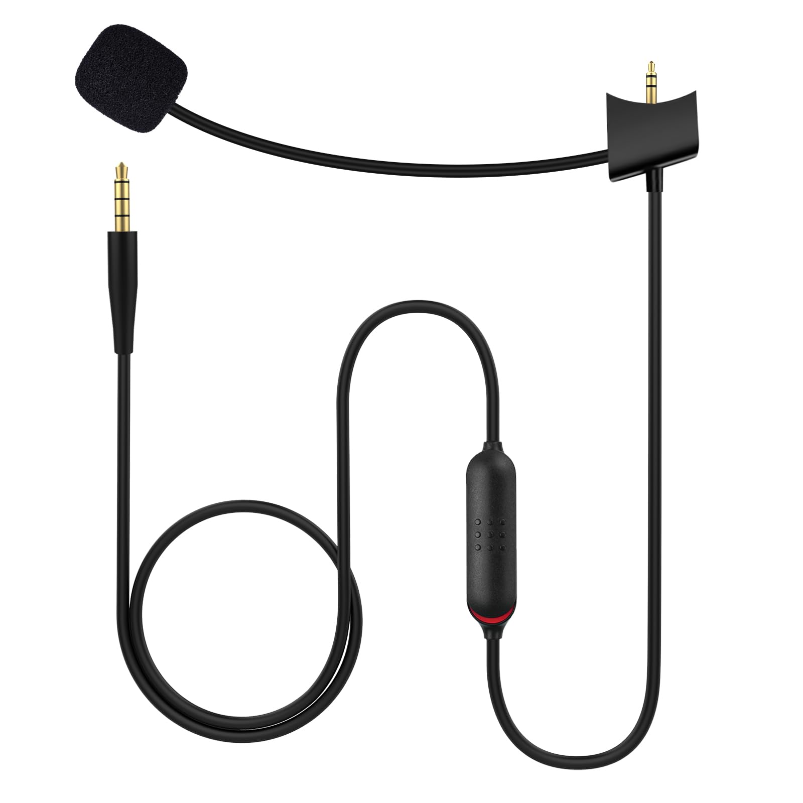 Replacement QC35 Boom Microphone Cable Compatible with Bose QuietComfort 35 35II QC35 II Quiet Comfort 35 Headphones, Gaming Mic with Mute Switch for PS4, PS5, Xbox One Controller, PC-image-37