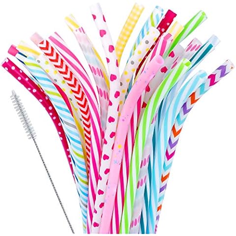 JANYUN 30-Pack Reusable Straws Cover