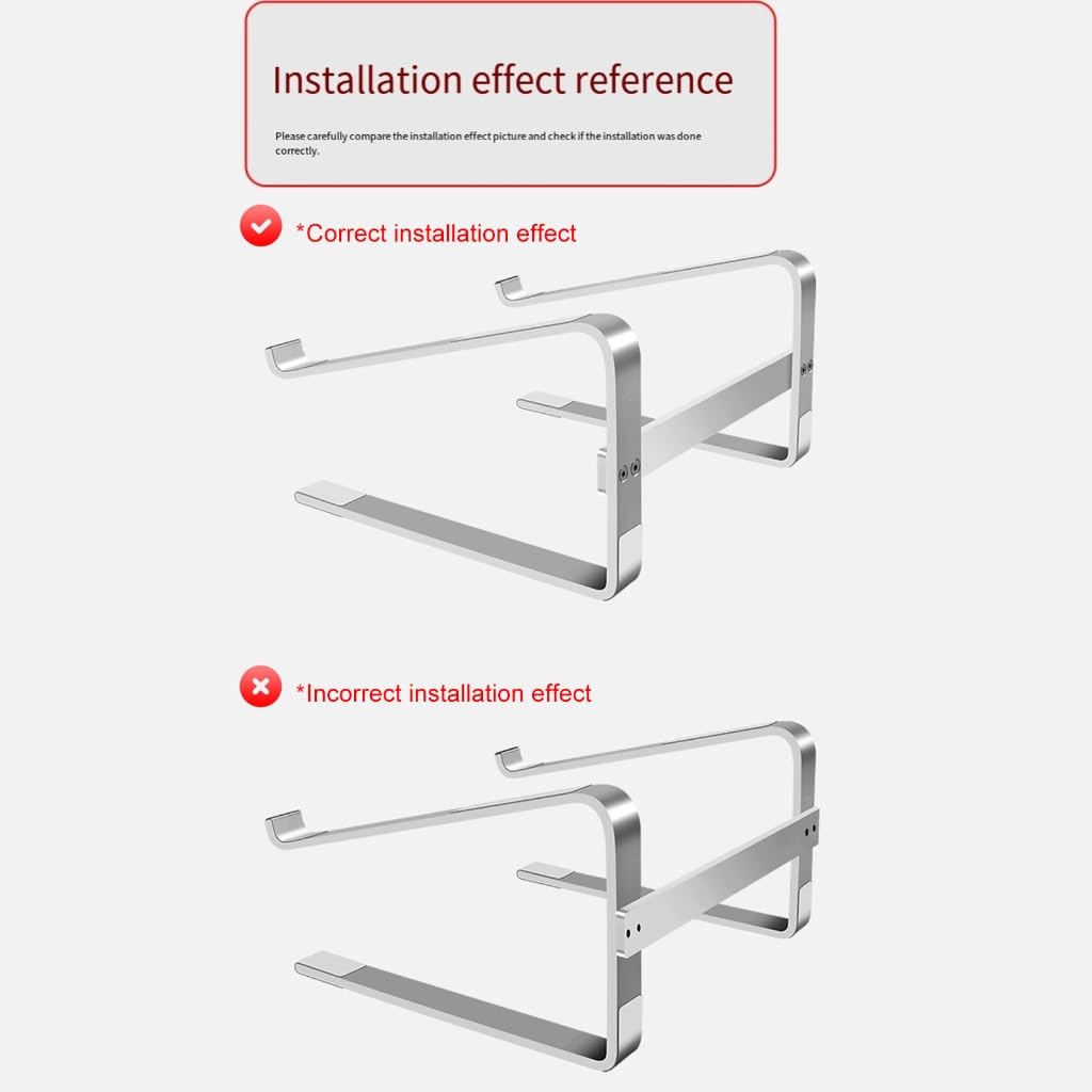 Soporte ergonómico de metal para computadora portátil