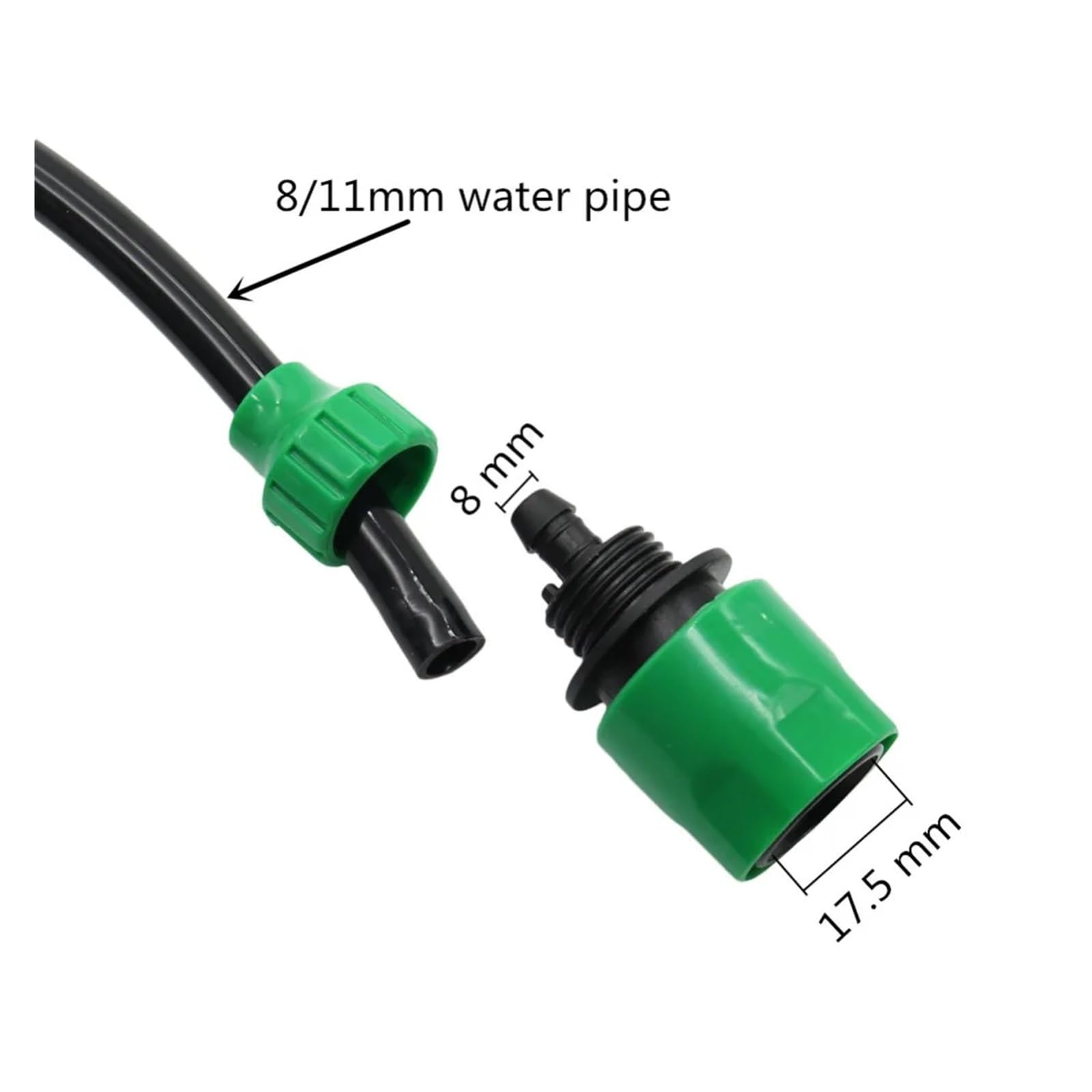 Manguera de jardín ligera extensible Manguera de riego for jardín Manguera de riego for jardinería Tubo de agua flexible con conector rápido(20 m)