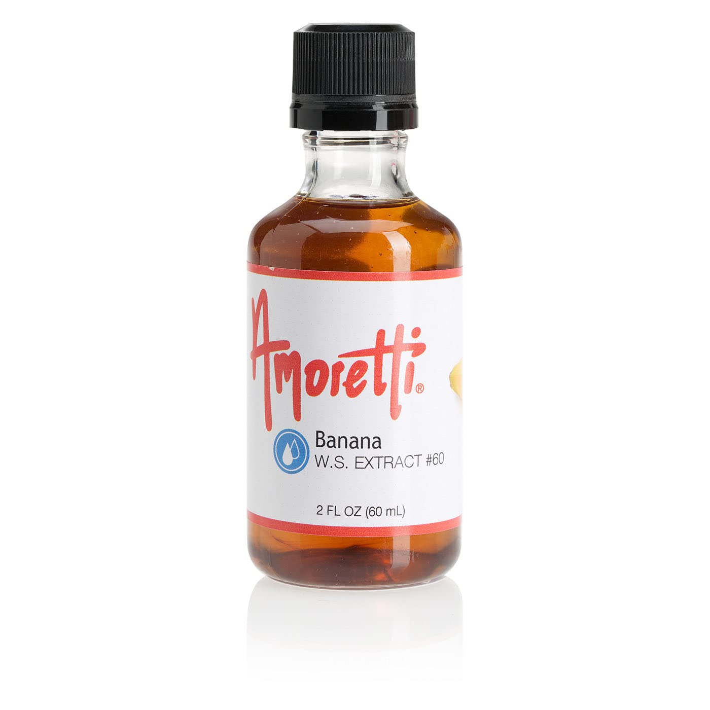 Amoretti - Banana Extract Water Soluble 2 oz - Highly Concentrated & Perfect For Pastry, Savory, Brewing, and more, Preservative Free, Vegan, Kosher Pareve, Keto Friendly