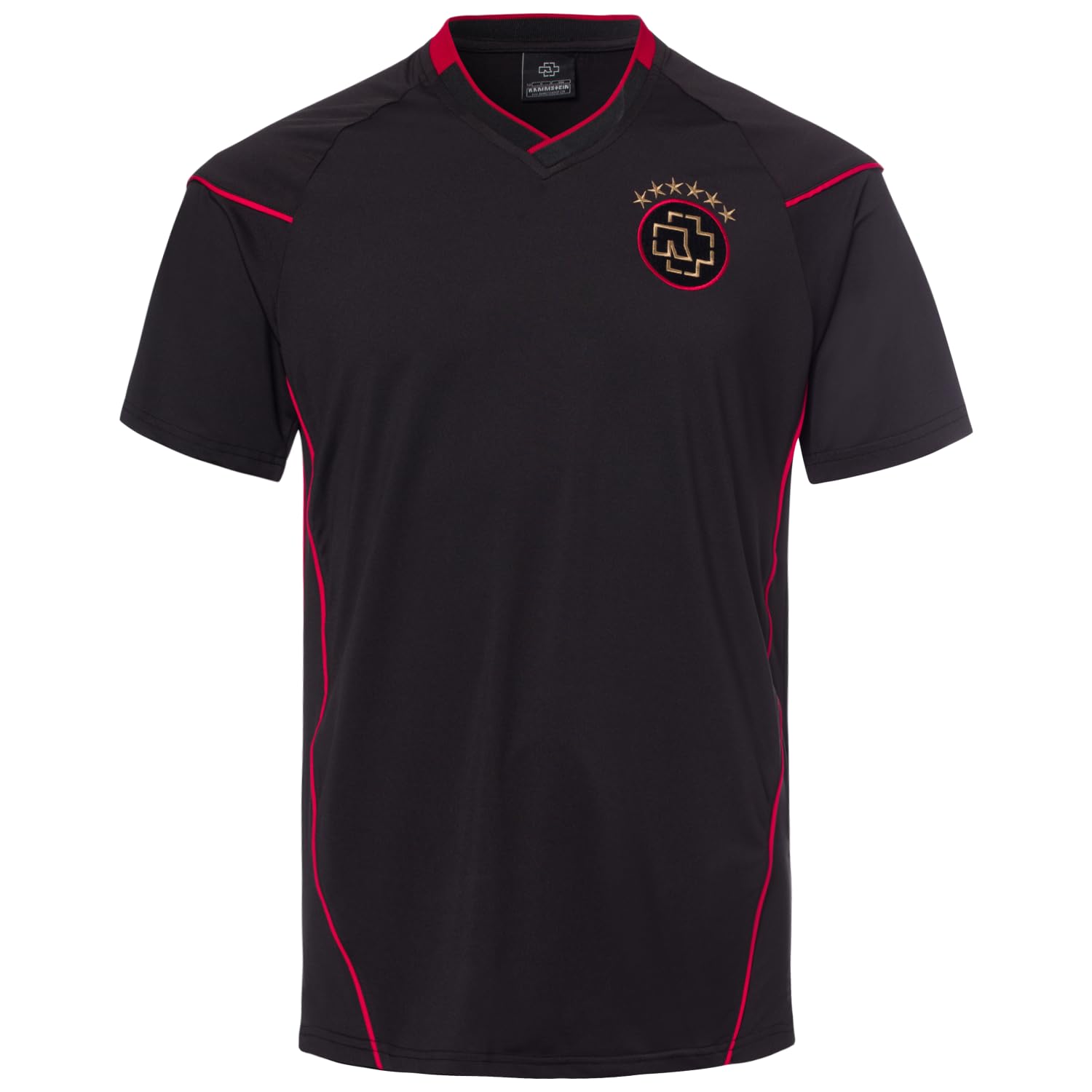 Rammstein Fußballtrikot schwarz/rot, Offizielles Band Merchandise