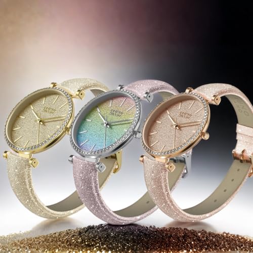 Image of BRUNO MILANO Fashion Forward Diamond Studded Bezel Watch with Added Sparkle for Women and Girls