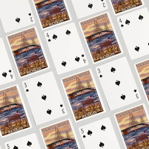 Mackinac Michigan Baraja de 52 Cartas Póker miniatura 4