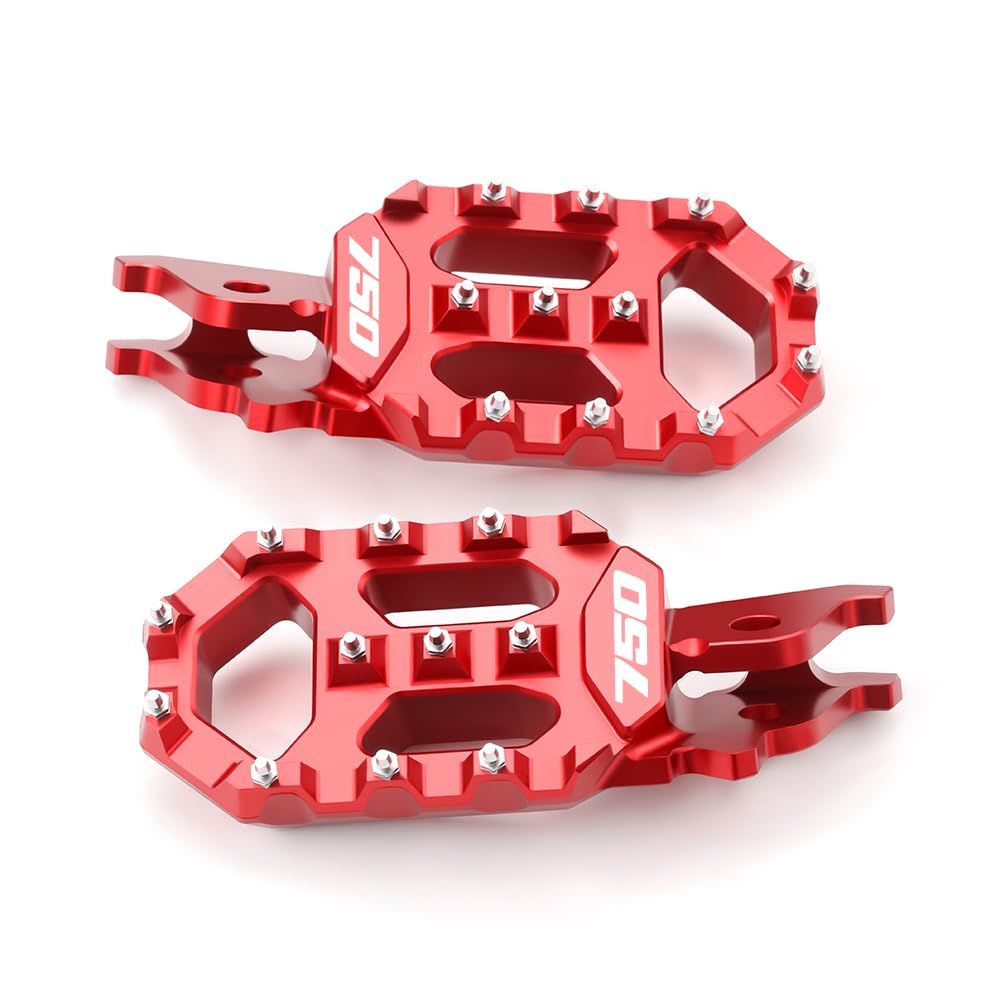 Modeer Pedane fuoristrada ad alte prestazioni per Transalp XL 750 2022 2023 2024 2025 - Adventure & Fuoristrada xl 750 transalp accessori moto (rosso)