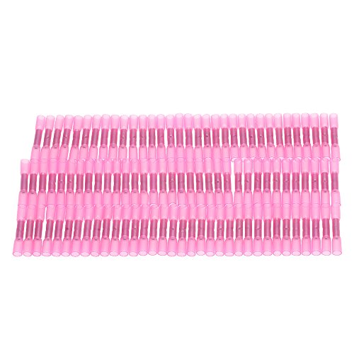 Honeytecs 100 PCS 22-18 AWG isolado calor psiquiatra bunda conectores impermeáveis fio terminais elé