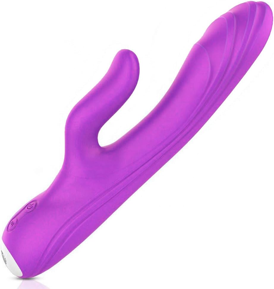 Female Dual Head masturbator, G-spot Stimulator with 9 Vibration Modes, Silicone Waterproof and Silent Full Body Massage Stick, Suitable for Adult Sexual Products for Couples (ROSEO)