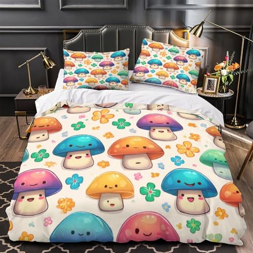 Parure de lit microfibre 135x200 housse de couette imprimé 3D