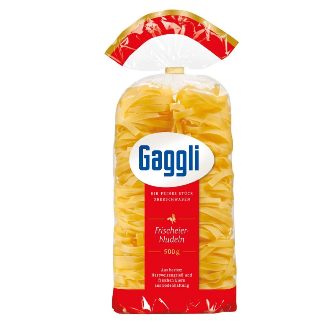 Gaggli Bandnudeln halbbreit pasta nudeln 500 gramm x 12 Stück