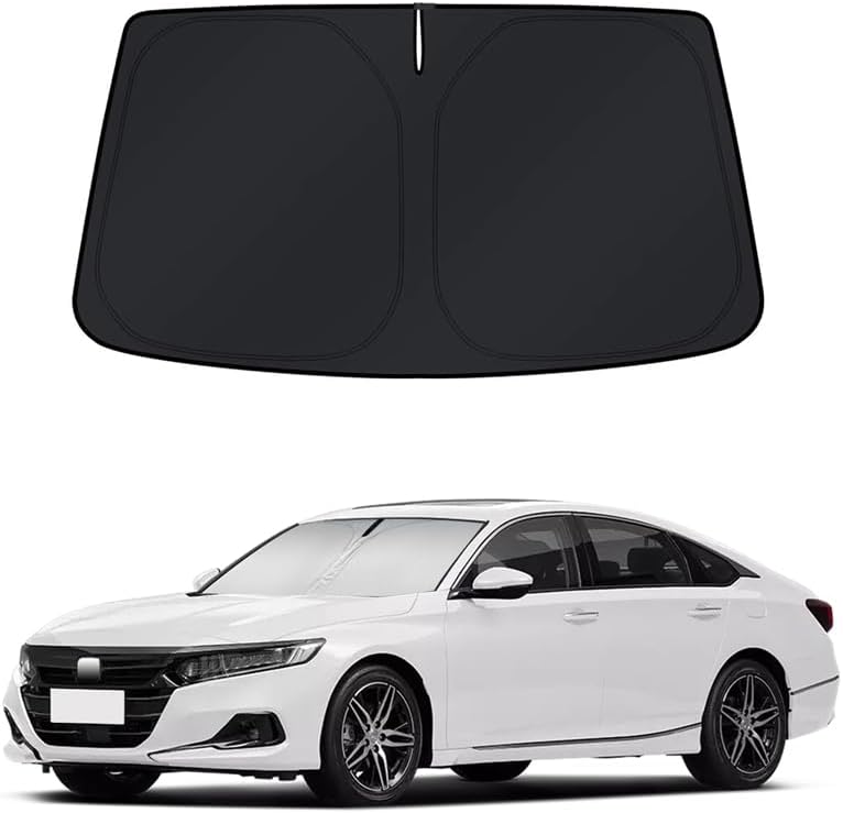 Car Sun Shade for 2018-2022 Honda Accord Accessories Windshield Sunshade Cover Front Window Shade Custom Fit Accord Sun Visor Protector Foldable Blocks UV Rays