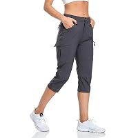 Gymbrave Pantaloni Trekking Donna Cargo Capri 3/4 Estivi Leggeri Asciugatura Rapida