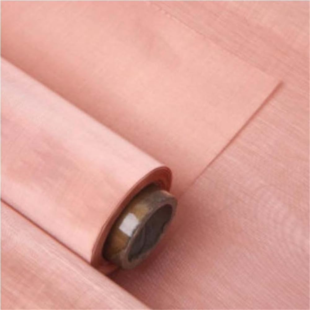 Hoja de detección de filtración Malla de cobre roja filtrante, rejilla metálica, alambre superficie lisa y uniforme for decoración edificios (1 unidad)