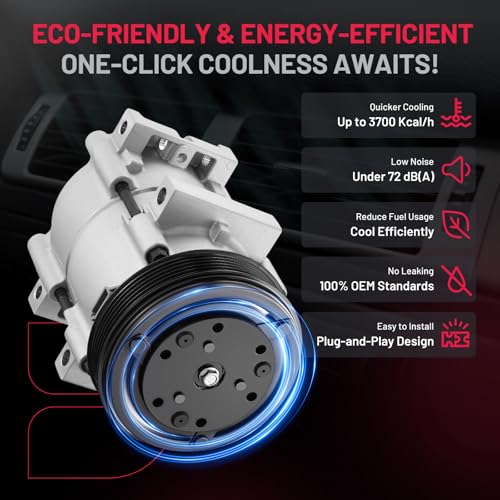 BDFHYK 58169 Air Conditioning AC Compressor with Clutch Compatible with Ford Ranger L4 2.3L 2001-2011, Compatible with Mazda B2300 L4 2.3L 2001-2005, B2300 2007-2009, B4000 V6 4.0L 2006-2009