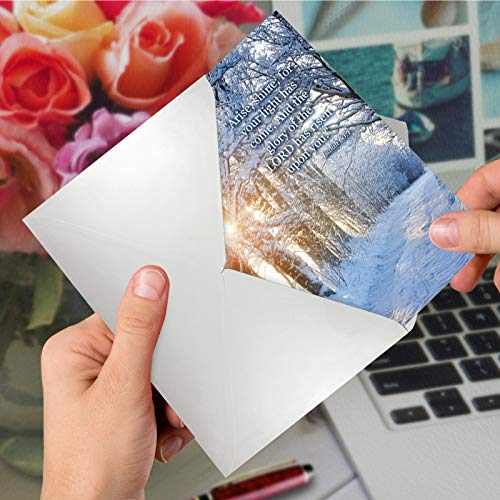 The Best Card Company - Congratulations Greeting Card With Envelope - Beautiful Appreciation, Celebration Card - Winter Sunrise C6655Acgg #TOP16