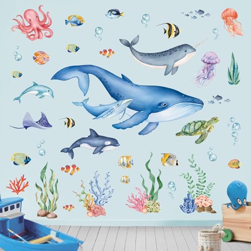 Vinilos decorativos wondever mar oceánico para pared miniatura 2