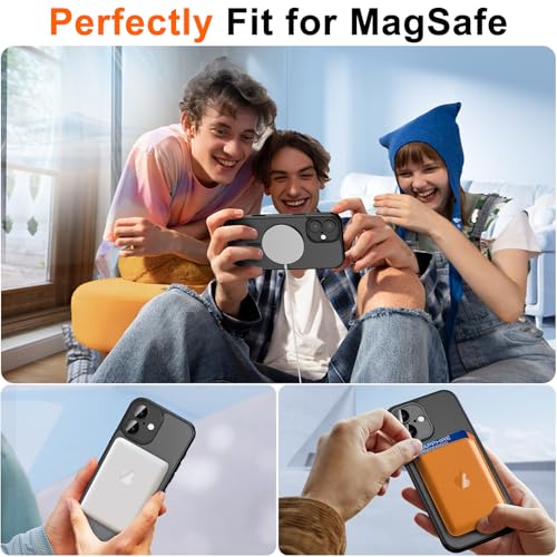 Image of for iPhone 16 Case with Privacy Screen Protector, Black