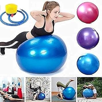MOHAK Professional Heavy Duty Exercise Ball, Gym Ball Yoga Exercise Gym Ball Yoga with Pump, Anti Burst Swiss Birthing Ball for Workout & Fitness. Stability Ball for Men & Women