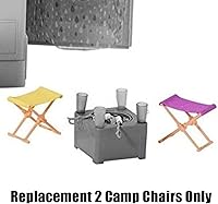 Vista 2 de Barbie Piezas de repuesto 3 en 1 DreamCamper Vehículo Playset - GHL93 ~ 2 sillas de campamento de repuesto