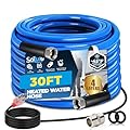 Scilulu 30ft Heated Water Hose for RV, Freeze Protection to -45°F, Lead-Free & BPA-Free, Safe Drinking Water for Campers, Gardening, Livestock, Home Use