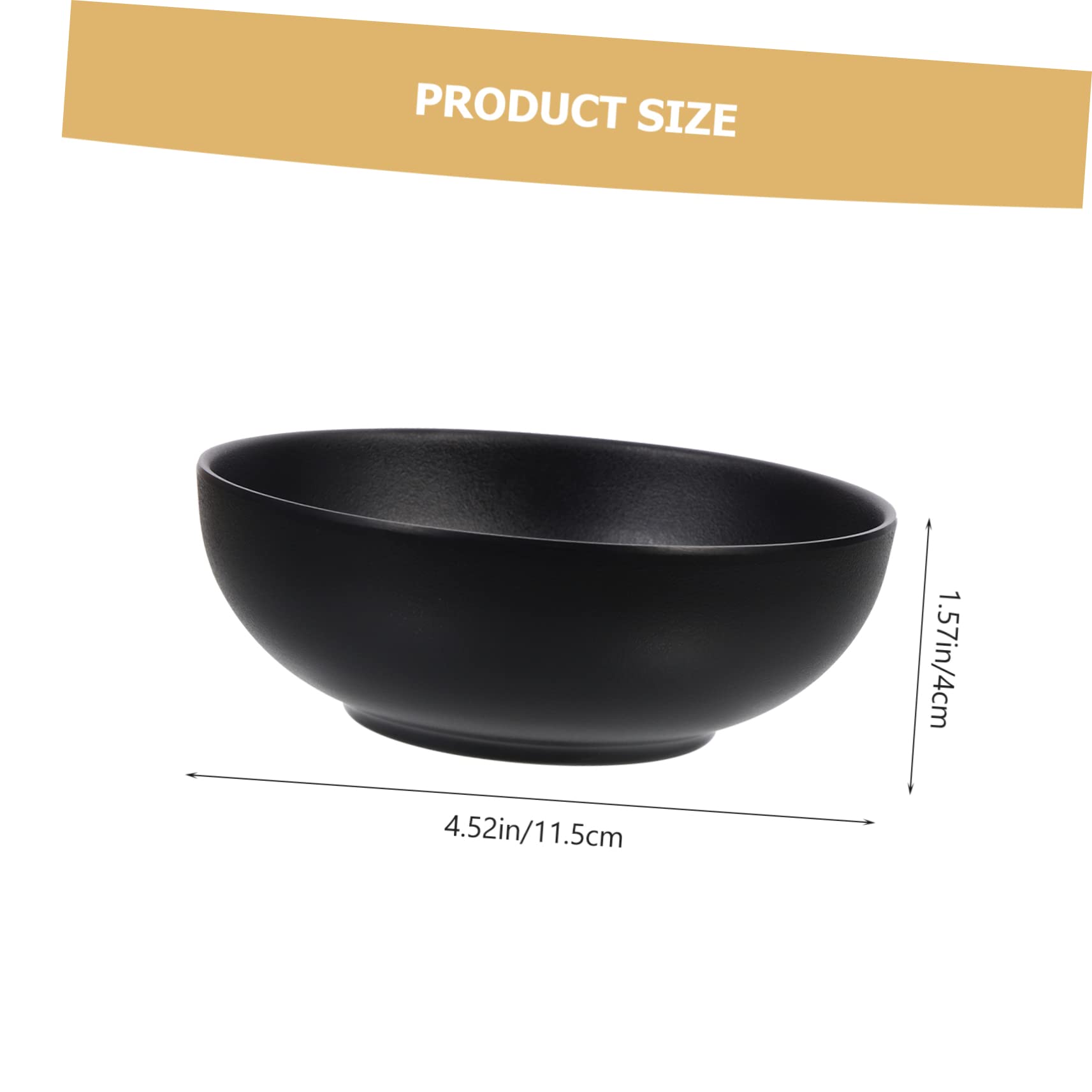 COLLBATH 3Pcs Small Dipping Bowls for Sauce Storage Matte Rice Bowls for Condiments Kitchen Tableware and Home Use for Seasoning and Serving