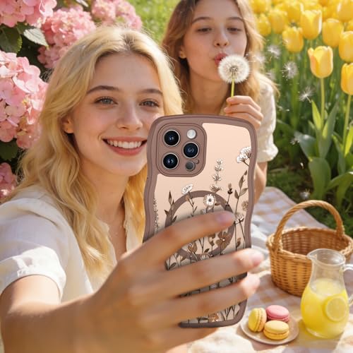 Coque iPhone 12 Pro Max fleurie avec bords ondulés GUAGUA - 7