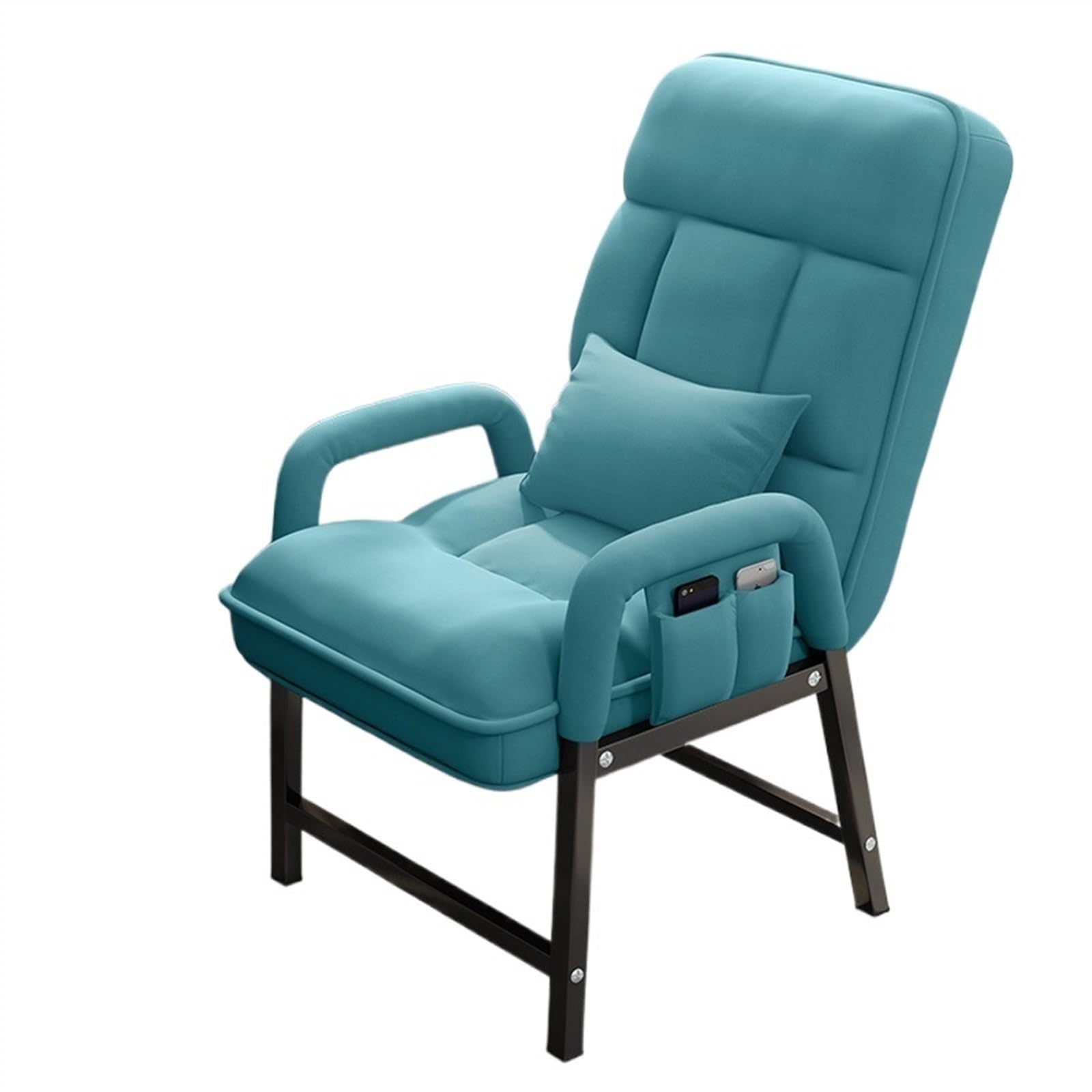 MYUYEE Fabric Office Chair Reception Office Meeting Waiting Room Side Office Desk Chair For Home Desk Chair (Blue-One Size)