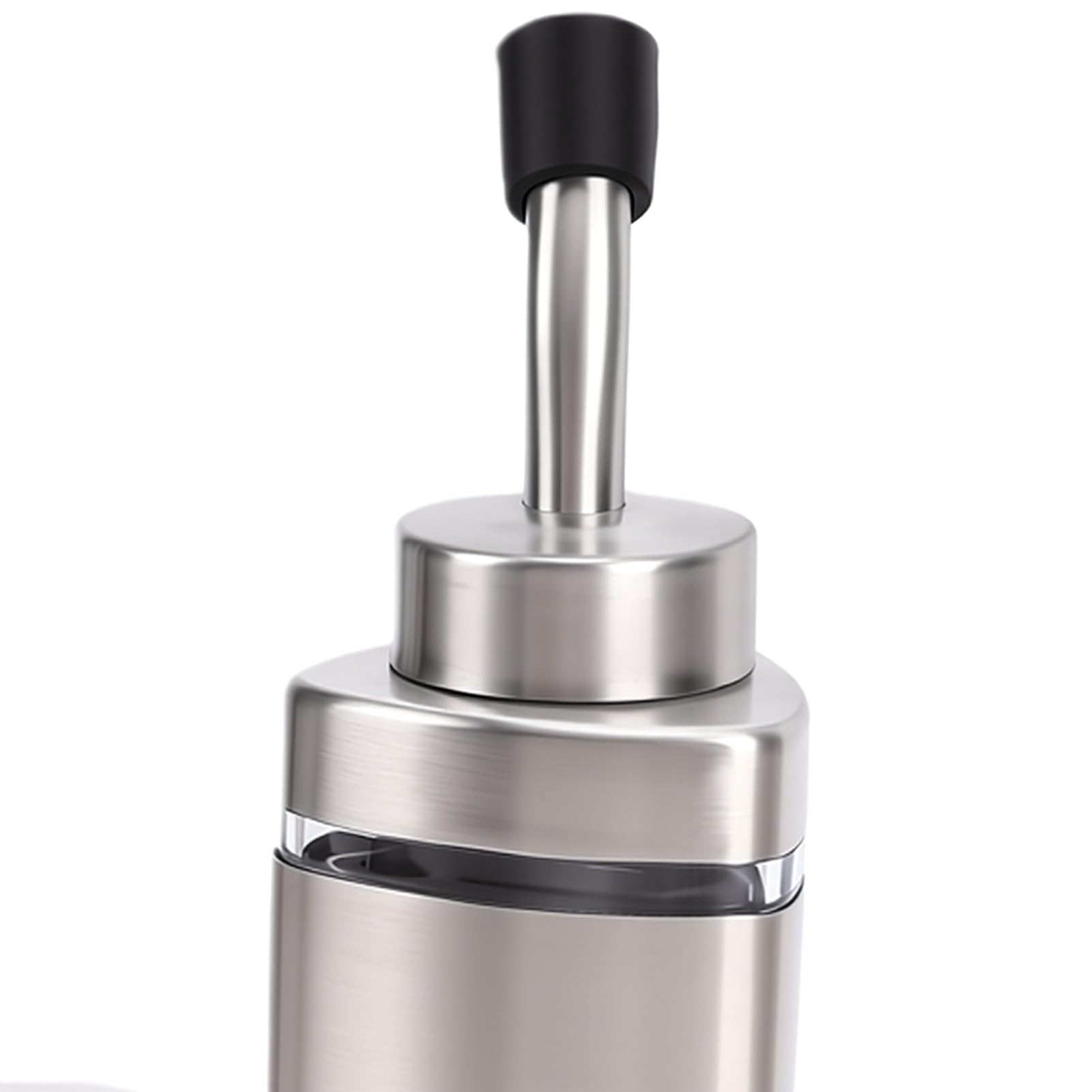 banapoy Juego de Dispensador de Vinagre de Aceite de Acero Inoxidable, Botella de Tarros de Condimento con Sello Hermético a Prueba de Herrumbre 304, Juego de Vinagreras de Condimentos con Soporte