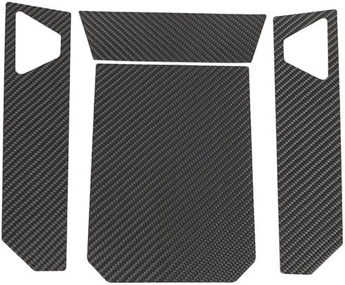 Soft Carbon Fiber Interior Kit Cover Trim Sticker Compatible with Polaris RZR Pro Xp Ultimate 2021+ (4pcs/Set Hood Cover Trim Sticker)