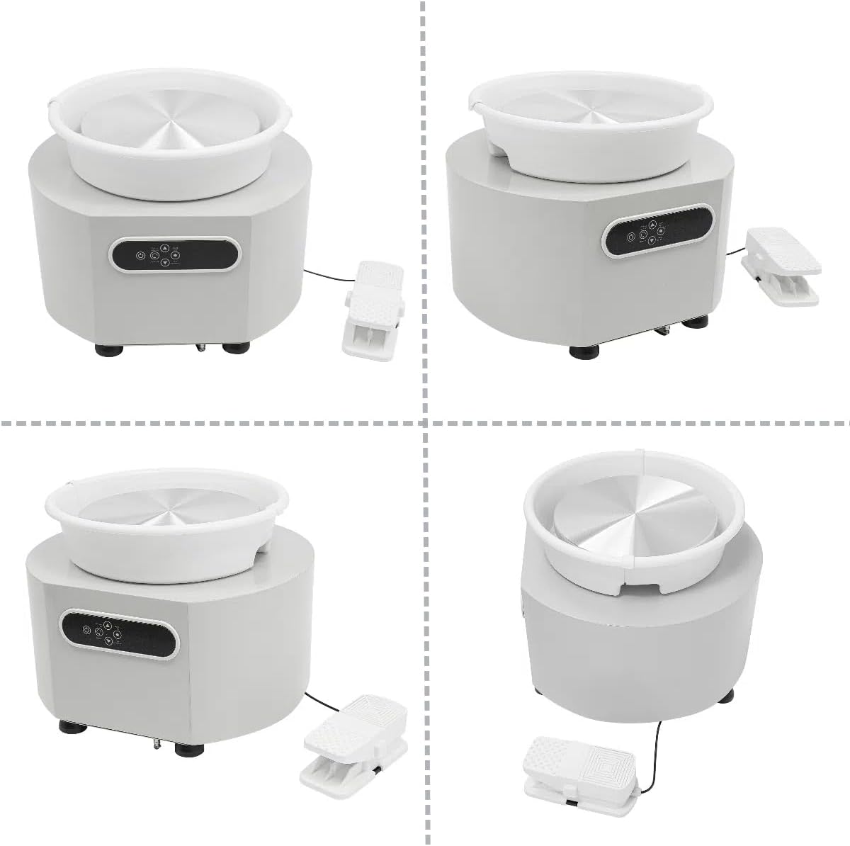 11" Pottery Wheel for Adults Electric Ceramic Forming Machine LCD & Foot Pedal Control 0-320 RPM Max 20 lbs Capacity Clay Pottery Wheels & Accessories