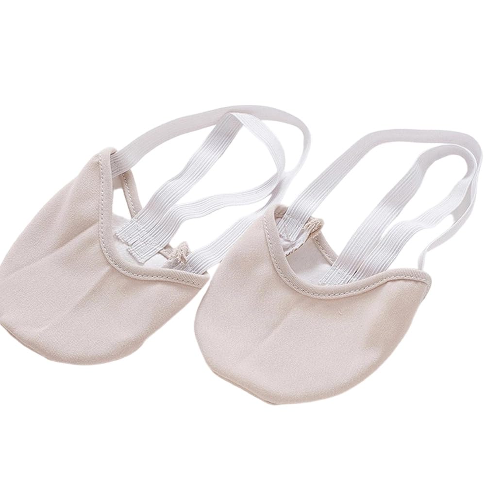 DMLAYHP Ballet Shoes Gymnastics Ballet Shoes Soft Half Socks Ballroom Art Gym Accessories Elastic Ballet Dance(A,38-39)