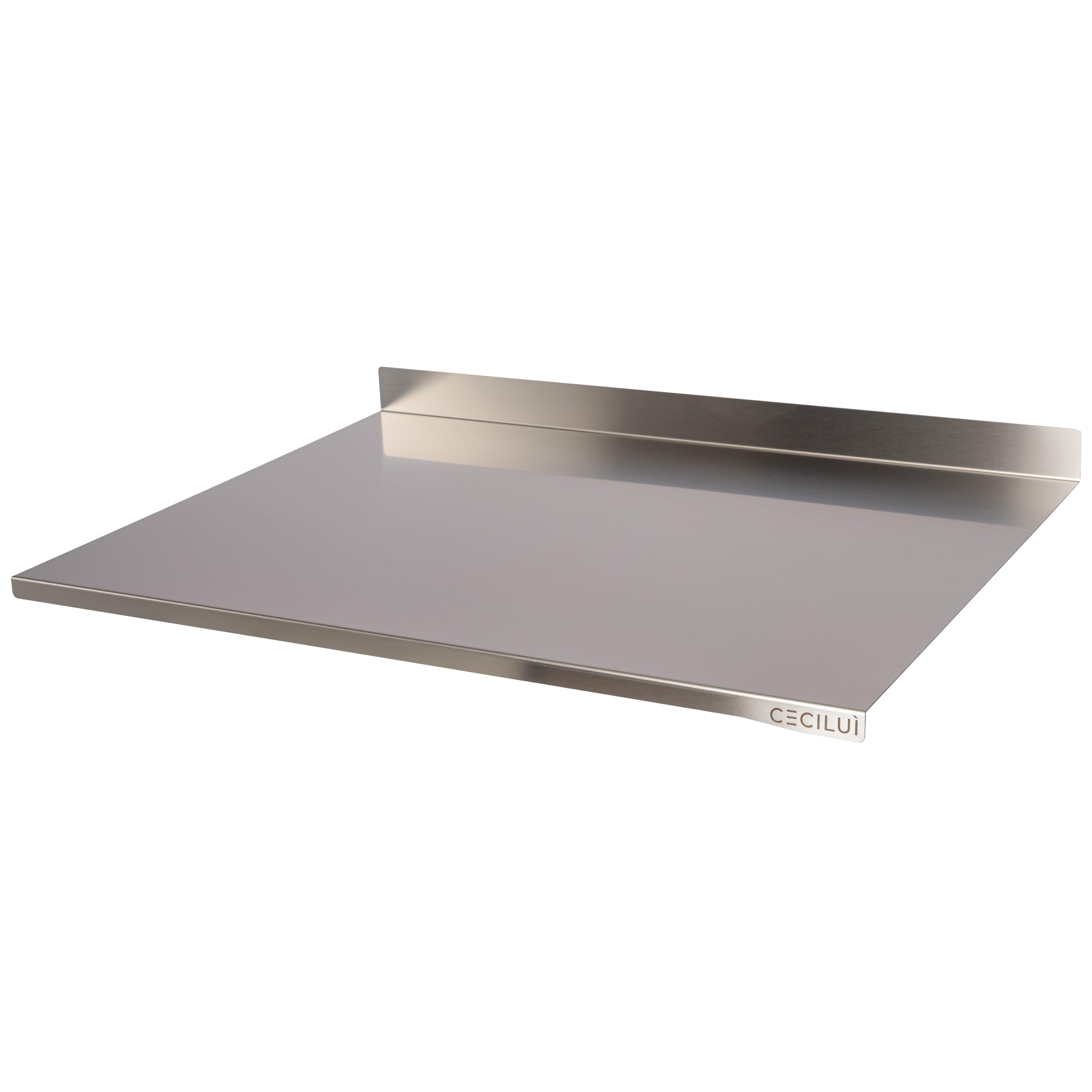 Planche à découper en acier inoxydable pour pétrir, tapis antidérapant, planche à découper de cuisine professionnelle, planches à découper, table de travail (75x57.3 élevé derrière)