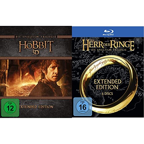 Der Hobbit Trilogie - Extended Edition [3D Blu-ray] & Der Herr der Ringe - Extended Edition Trilogie [Blu-ray]