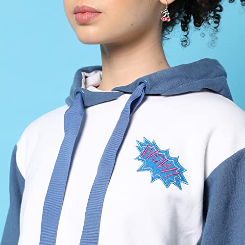 Image of PINACOLADA Women's Sweatshirt with Hoodie Regular Fit for Casual Wear | Cotton Blend Fabric | Hoodie Sweatshirt Crafted with Comfort Fit and High Performance for Everyday Wear