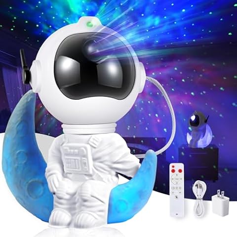 Astronaut Galaxy Projector - Galaxy Light Nebula Projector with Timer and Remote, Night Light for Kids, Adults, Room Decor, Christmas, Birthdays, Valentine's Day Gift Cover