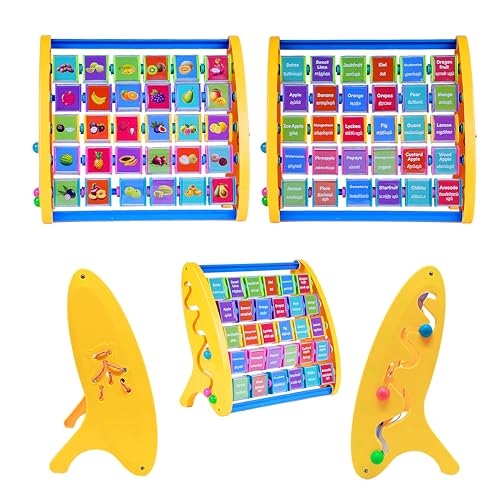 Image of FLYI STEM 3-in-1 Educational Toy Set for Kids | Learn Fruits Names with Images, 3+ Years, Activity Toy, Learning Shelf Toys, Lacing & Tracing Toy - Best Return Gifts for Kids
