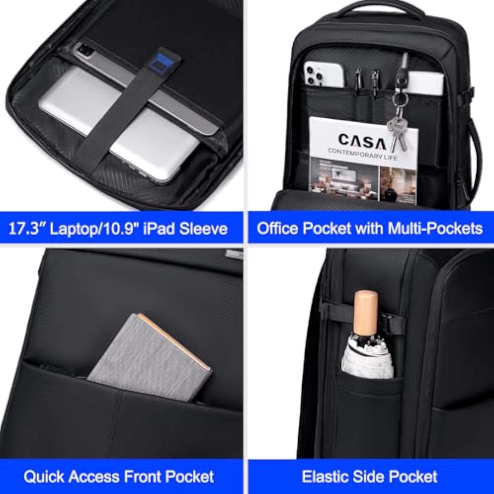Travel Backpack for Men Large 30L Multi-Functional